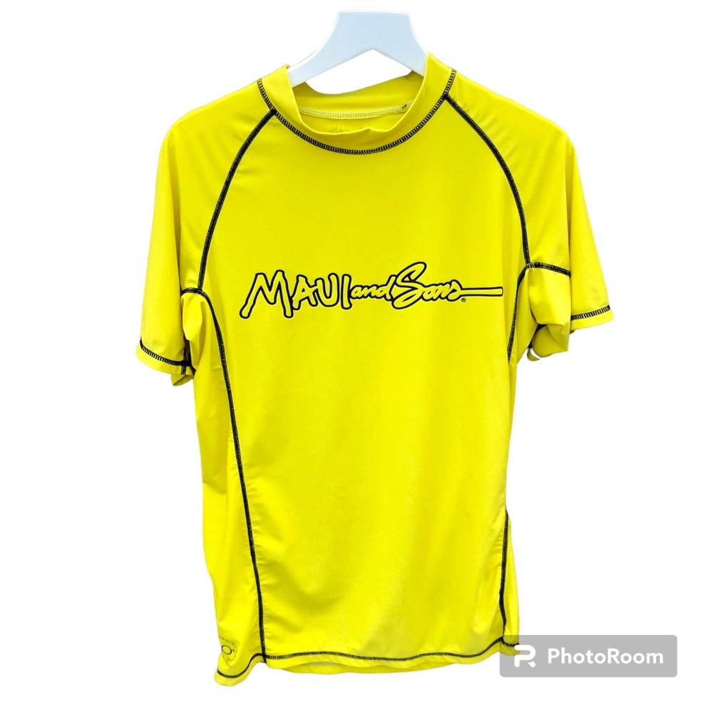 Maui and Sons Shirt Surf 50 UPF Hawaii Top Sz. Medium